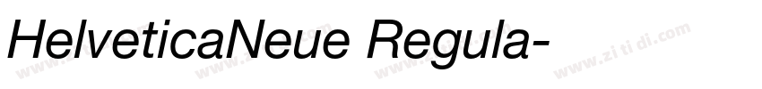 HelveticaNeue Regula字体转换